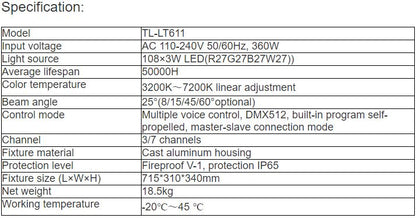 TL-LT611 360W LED Flood Light