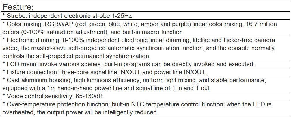 TL-SL205 18×10W Fireproof Par Light