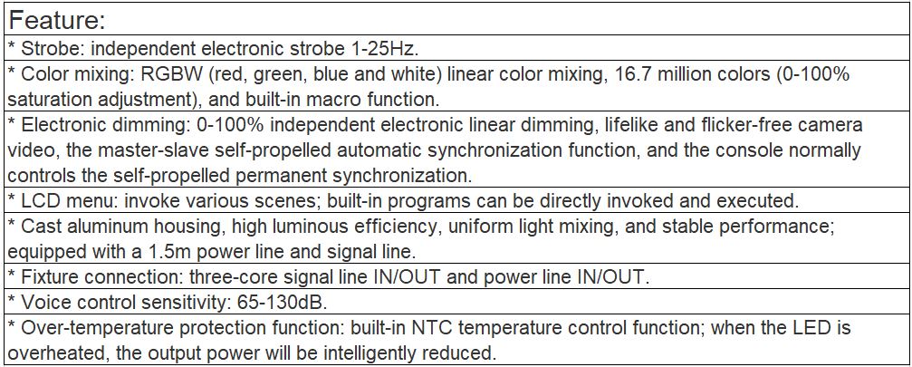 TL-SL210 61×3W Fireproof Par Light
