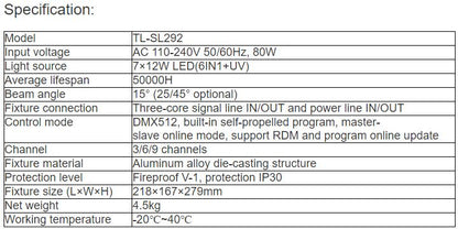 TL-SL292 7*12W LED Flood Light