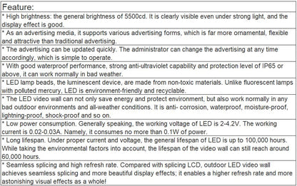 TV-OH500-BX Outdoor Full Color LED Video Wall