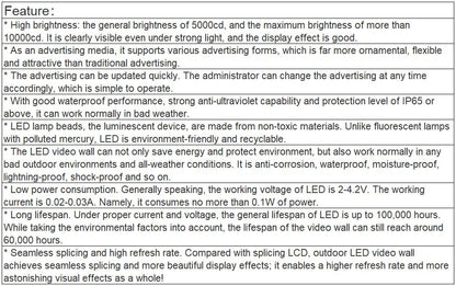 TV-OM500-YX Outdoor Full Color LED Video Wall