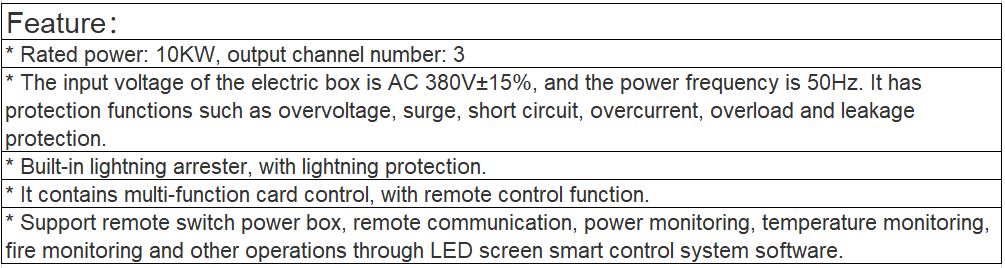 TV-C8010KW Electric Box