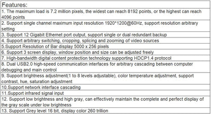 TV-81X12 Video processor and controller