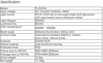 TL-SL344 4x100W LED Effect Light