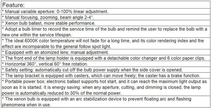 TL-SL397 2500W Follow Spot Light