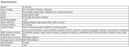 TL-SL502 5W Laser Light