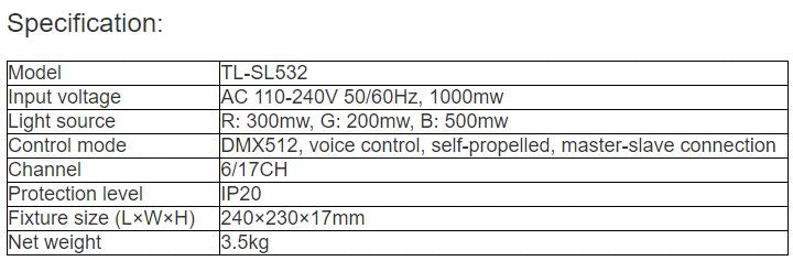 TL-SL532 1W Laser Light