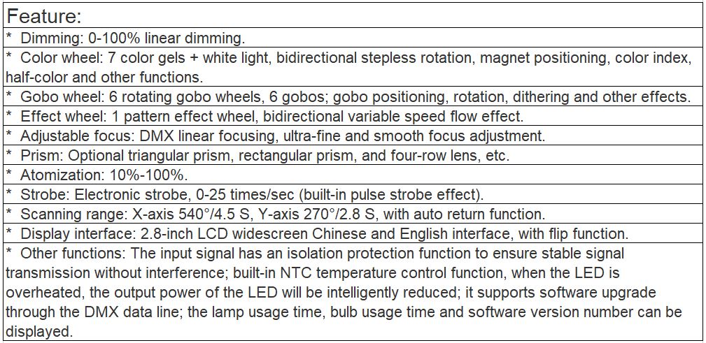 TL-LT865 Moving Head Gobo Light