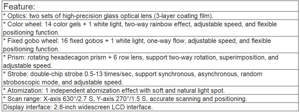 TL-SL101 350W Moving Head Beam Light