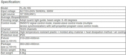 TL-SL155 285W Moving Head Beam Light