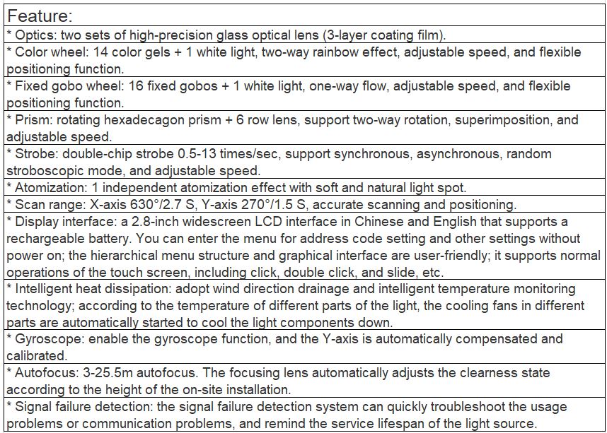 TL-SUT101 Moving Head Beam Light