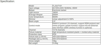 TL-SUT101 Moving Head Beam Light