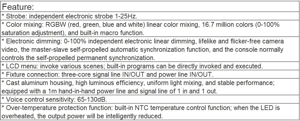 TL-SL201 54×3W Fireproof PAR Light