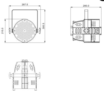 TL-SL202 54*3W Waterproof PAR Light