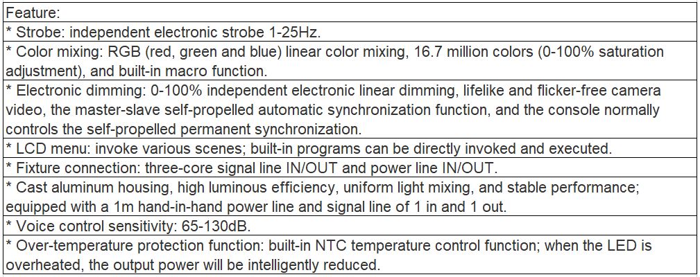 TL-SL203 54×3W Waterproof PAR Light