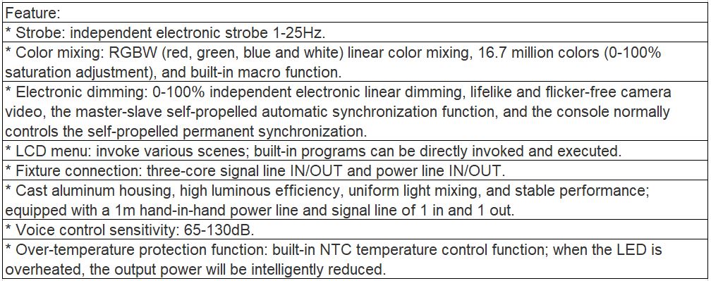 TL-SL206 90*3W Fireproof PAR Light