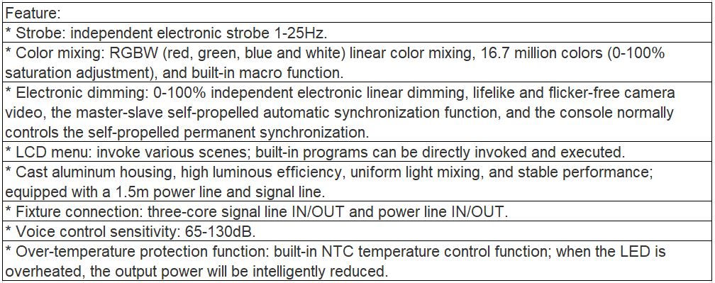 TL-SL208 12*20W PAR Light