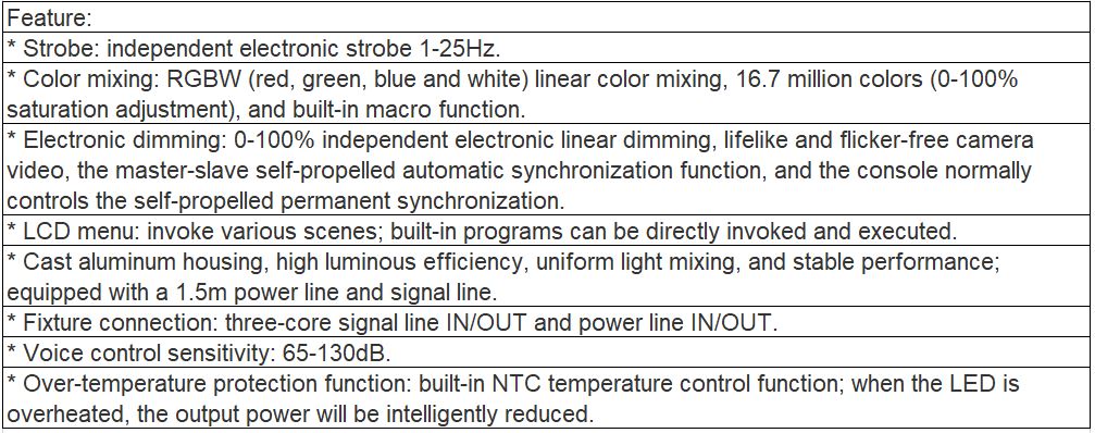 TL-SL209 61*3W PAR Light