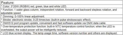 TL-LT104 3*20W Water Effect Light