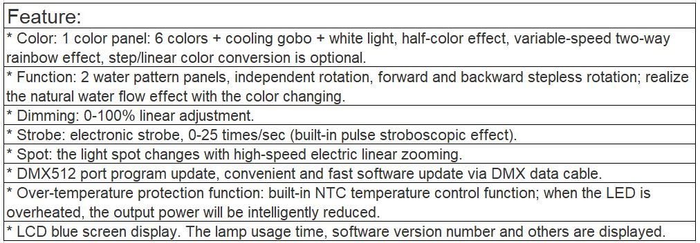 TL-LT106 450W Water Effect Light