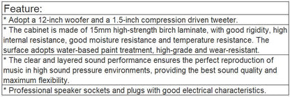 KT-D12 Professional Full-range Speaker