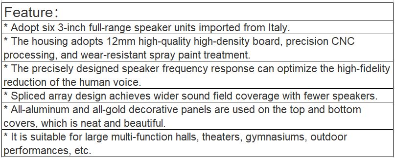 TS-603H Column Speakers