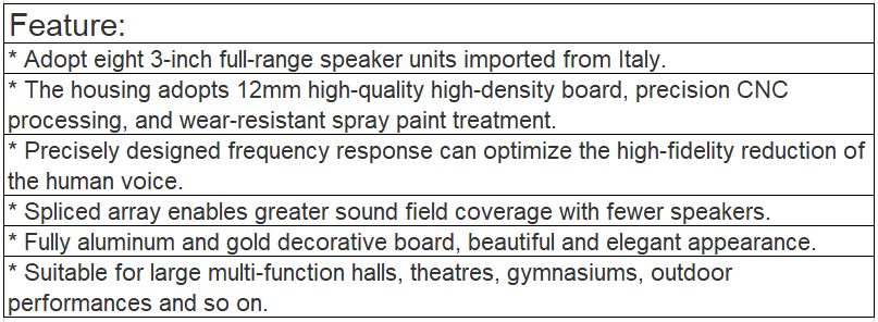 TS-803H Column speakers