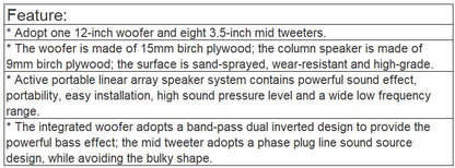 KS-12A35 Portable Active Column Speaker