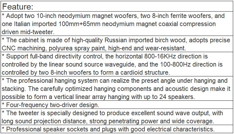 KS-210 Linear Array Full Range Speaker