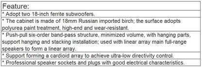 KS-S218 Linear Array Subwoofer