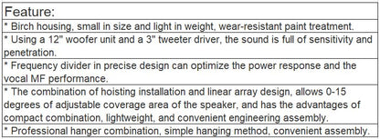 LA-112H, LA-118H Line Array Loudspeaker