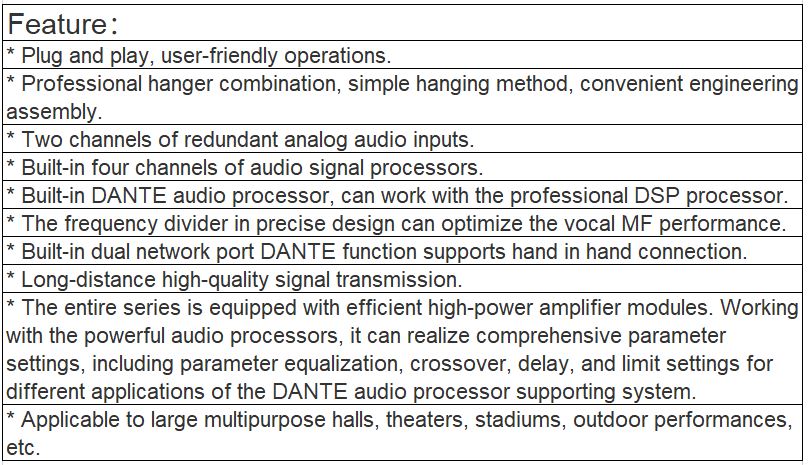 LA-1180DT, LA-2100DT Linear Array Speaker