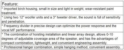 LA-2120, LA-2180 Line Array Loudspeaker