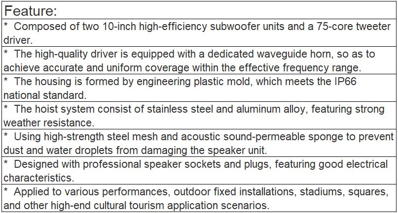 Standard Array Itc TW-210A Linear Array Speaker – ITC MALAYSIA - PA System | Conference ...