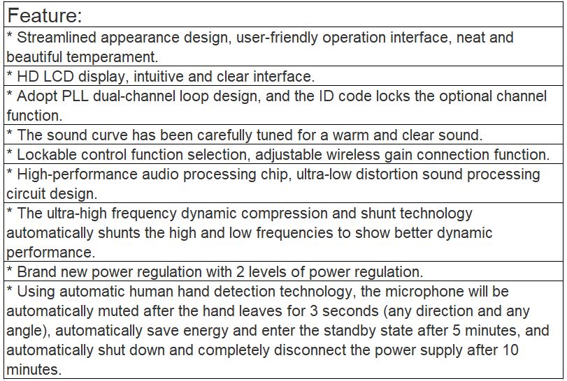 KT-M50H Wireless Microphone