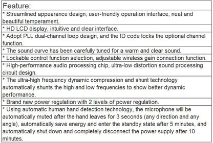 KT-M50H Wireless Microphone