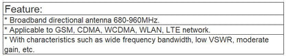 T-522B Logarithmic Directional Microphone Antennas