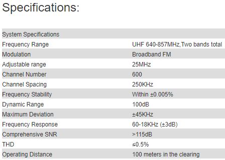 T-531A, T-531B, T-531C Wireless Microphone ( frequency-adjustable single channel wireless microphone with UHF band LCD display-non true diversity)