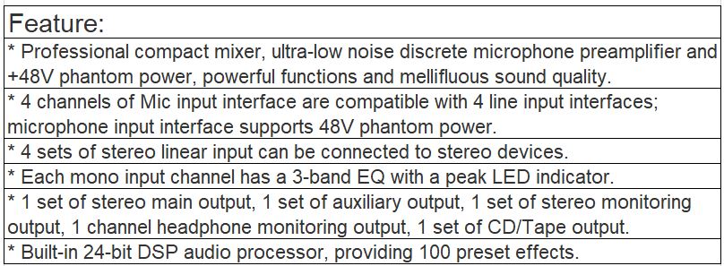 TS-12PFX Mixer