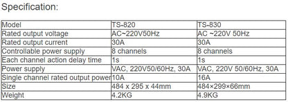 TS-820, TS-830 Power Supply Sequencer