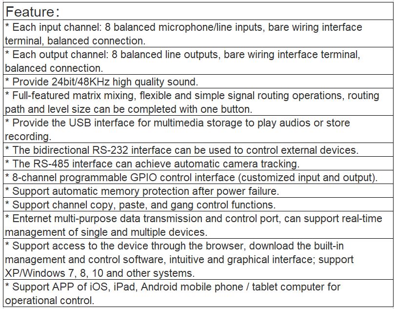 TS-P880 , TS-P880D Audio Processor