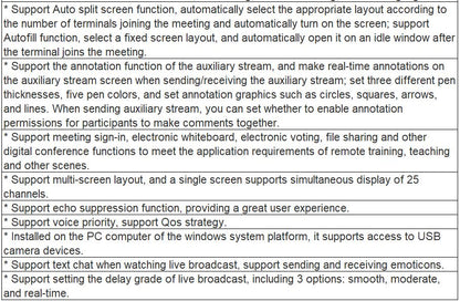 NT90-PC01 , (ios MAC) NT90-MC01 HD Video Conference Software Terminal (windows)