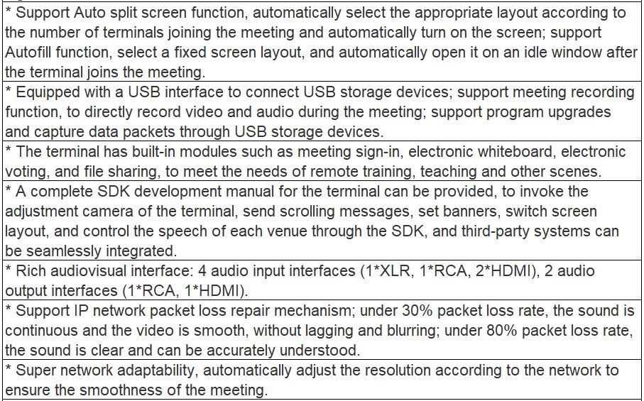 NT90LT Series LT01, LT01M4, LT01M8 HD Video Conference Terminal of Medium and Large Size