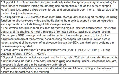 NT90LT Series LT01, LT01M4, LT01M8 HD Video Conference Terminal of Medium and Large Size