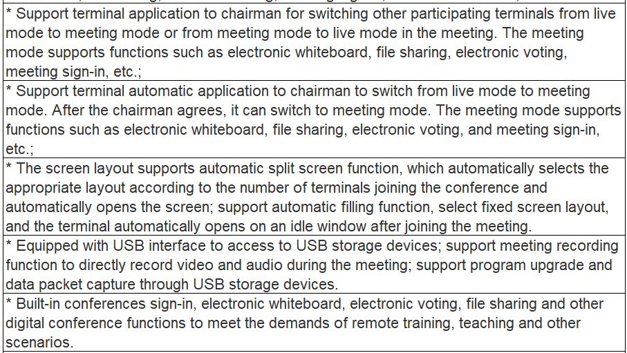 NT90LT Series LT02 HD Video Conference Terminal