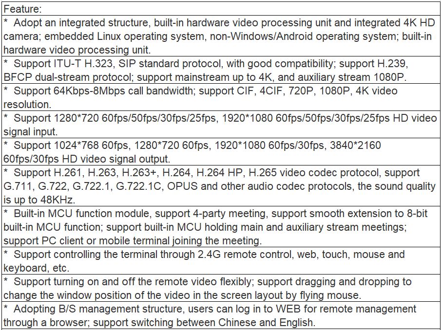NT90MT (MT04M4) HD Video Terminal