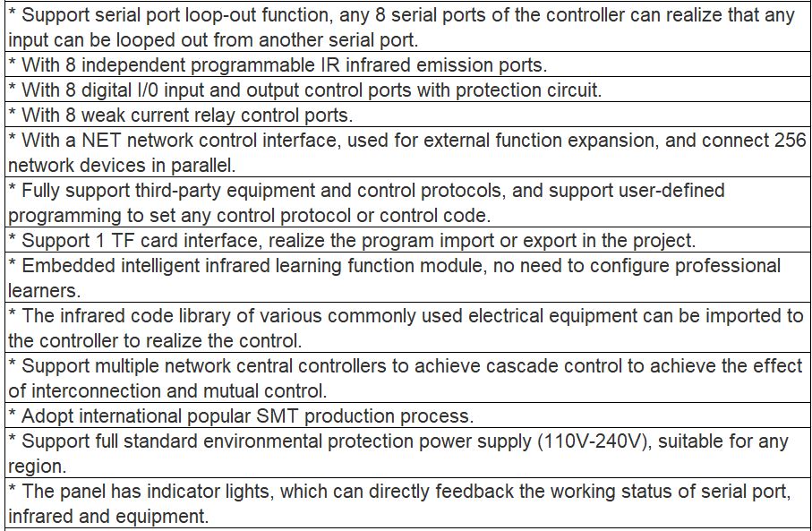 TS-9100N Network Central Controller