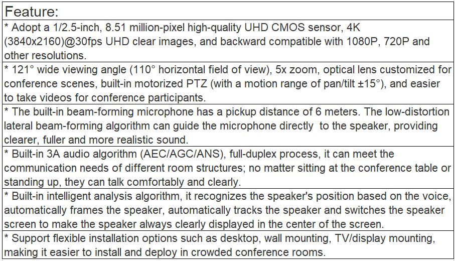 TV-MU650X USB Camera