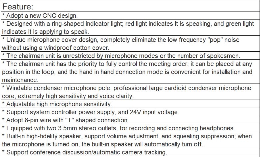 TS-6200B Conference Delegate Unit – ITC MALAYSIA - PA System ...